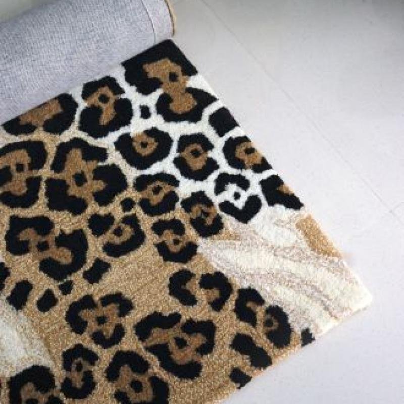 Leopard Luxe Animal Print Rug 12