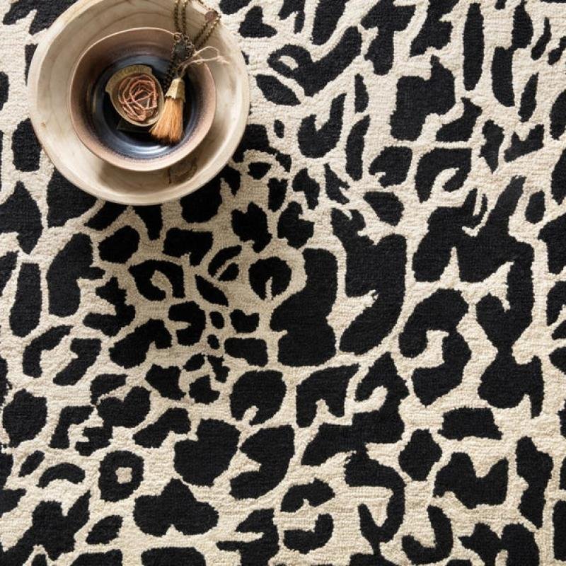 Bold Leopard Print Modern Area Rug 75